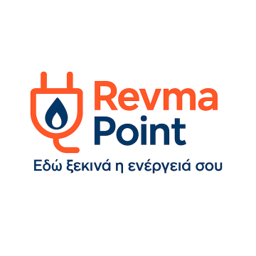 Λογότυπο Revma Point με σύνθημα